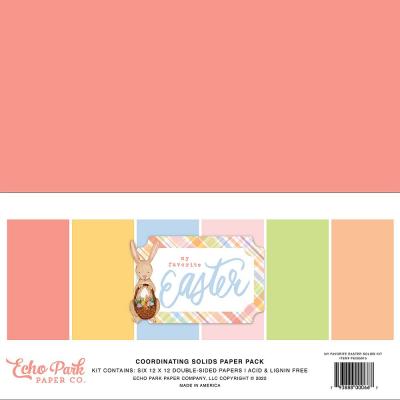 Echo Park My Favorite Easter Cardstock - Solids Kit